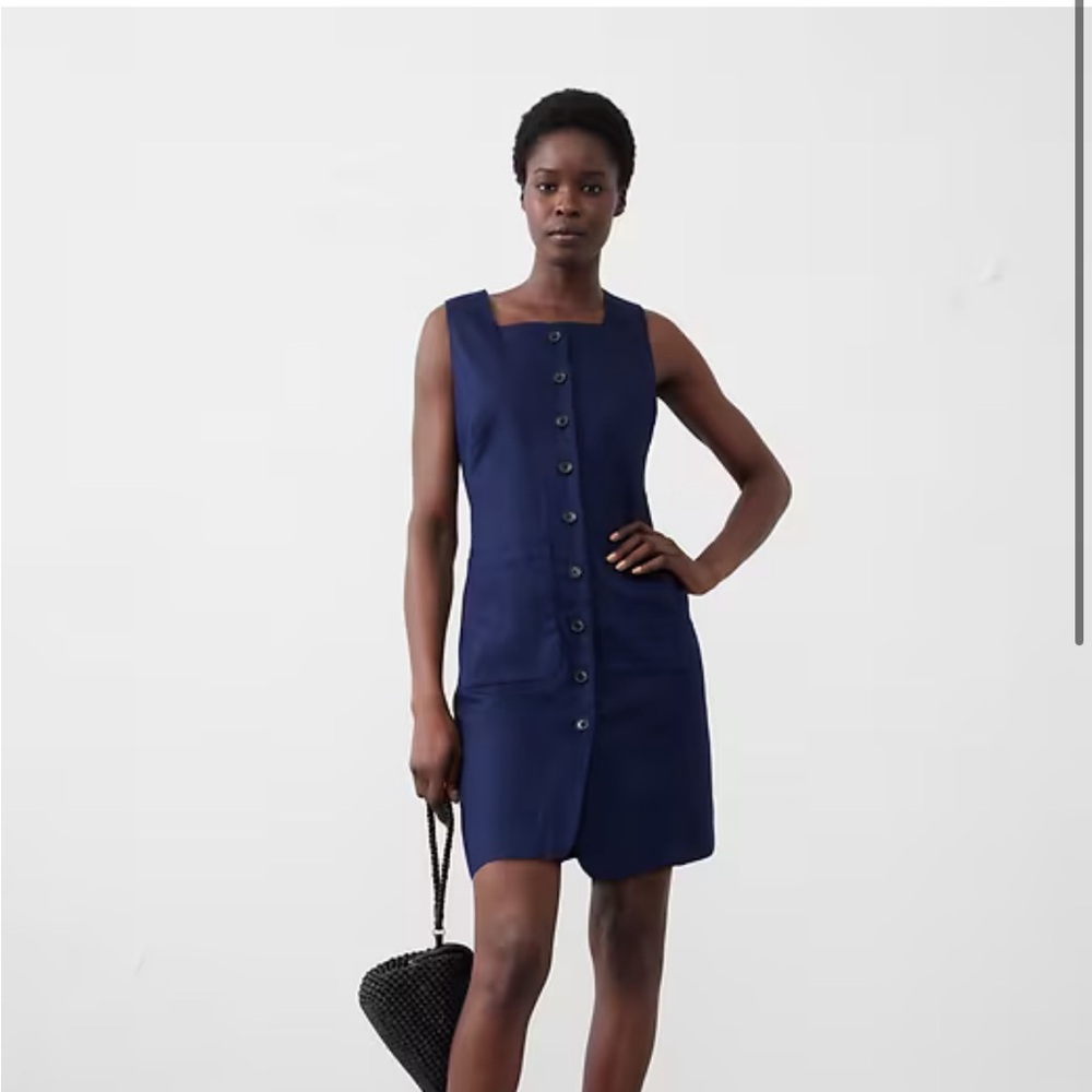 Linen sleeveless dress- new with tags. Never worn